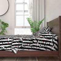 Fantastic Pandastic//Cute playful Panda// bamboo Black stripe