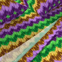 Mardi Gras Chevron Paint Smears