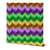 Mardi Gras Chevron Paint Smears