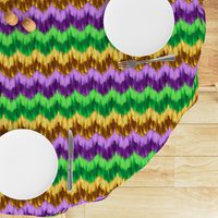 Mardi Gras Chevron Paint Smears