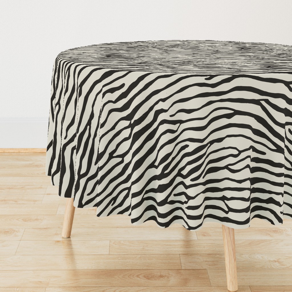 Large Scale *Brackenbury Beach in Warm Black on Cream