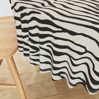 Large Scale *Brackenbury Beach in Warm Black on Cream