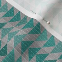 Triangle Quilt (turquoise) SML 