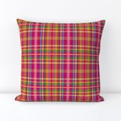 Tartan #4 - pink, yellow, green