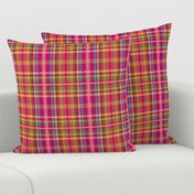 Tartan #4 - pink, yellow, green