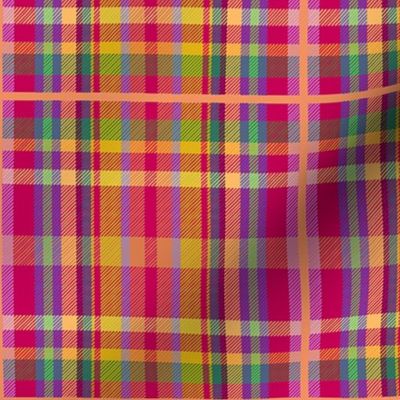 Tartan #4 - pink, yellow, green