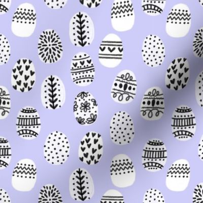 painted easter eggs fabric - easter fabric, eggs fabric, pastel easter egg fabric, pastel fabric,  easter eggs fabric - pastel purple