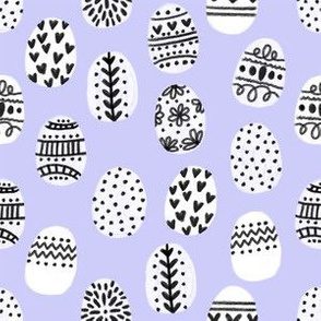 painted easter eggs fabric - easter fabric, eggs fabric, pastel easter egg fabric, pastel fabric,  easter eggs fabric - pastel purple