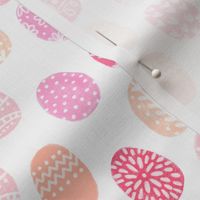 painted easter eggs fabric - easter fabric, eggs fabric, pastel easter egg fabric, pastel fabric,  easter eggs fabric - pinks