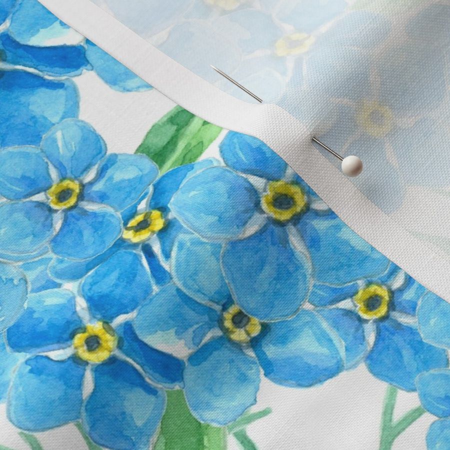 Forget me not watercolor