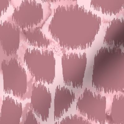 Giraffe skin ikat with watercolor texture