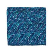 Winter Snow Berries | Navy Blue Teal White