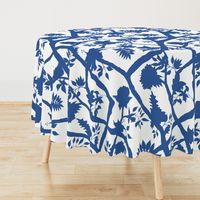  Silhouette Peony Branch Cobalt