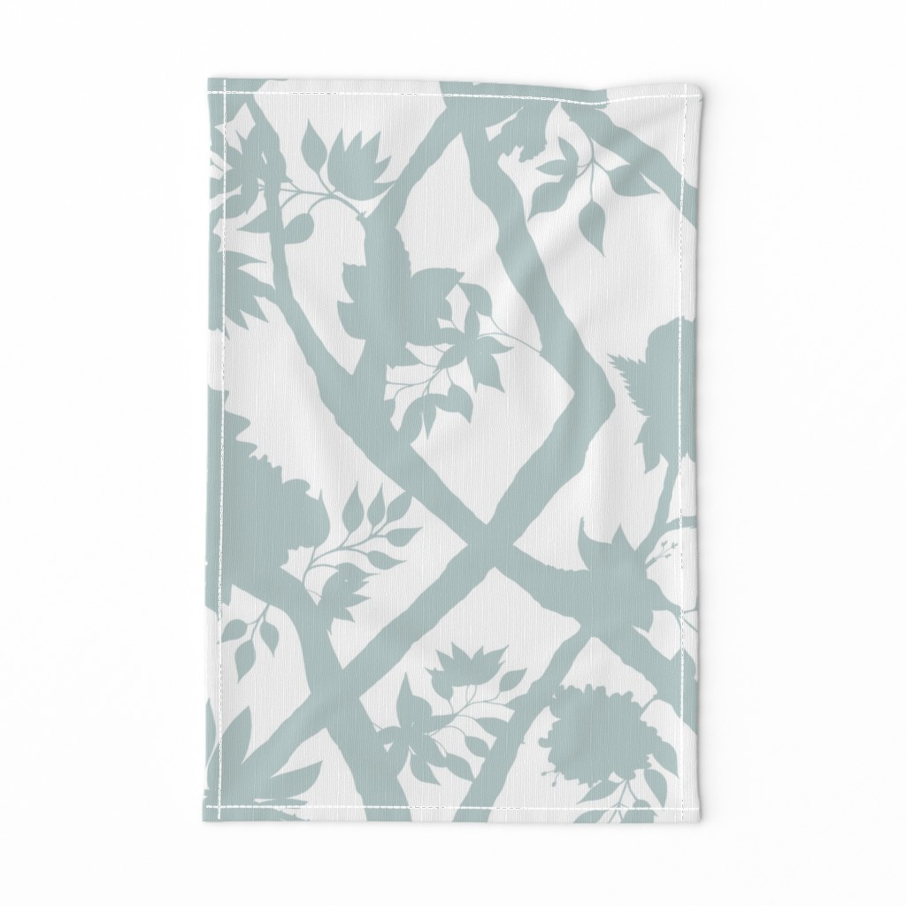  Silhouette Peony Branch Palladian Blue