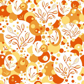 Orange Almond Flowers-large scale