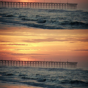 SURF CITY PIER AT DAWN PLACEMAT