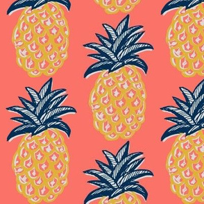 Coral Pineapples ~  summer