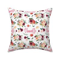 paprika floral personalized - Chanelle