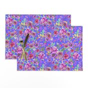 Periwinkle Mint Purple Pink Watercolor Floral