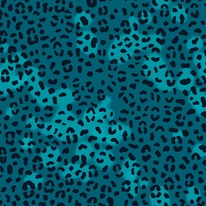 Teal Jaguar Fabric, Wallpaper and Home Decor | Spoonflower