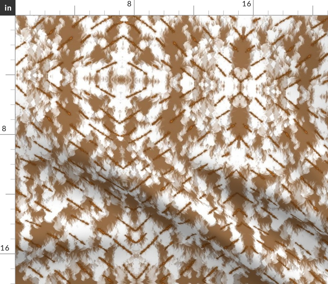Mudcloth cowhide Fabric
