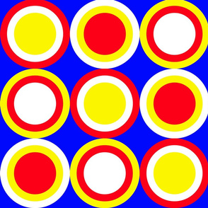 mondrian circles in circles