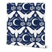 small moth and moon-navy