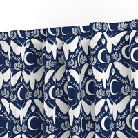 small moth and moon-navy