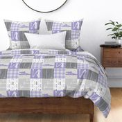 lineman patchwork purple & grey - plaid (90) C19BS