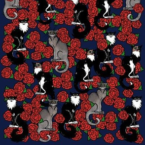 Cats and Roses Le Chat Noir Calico