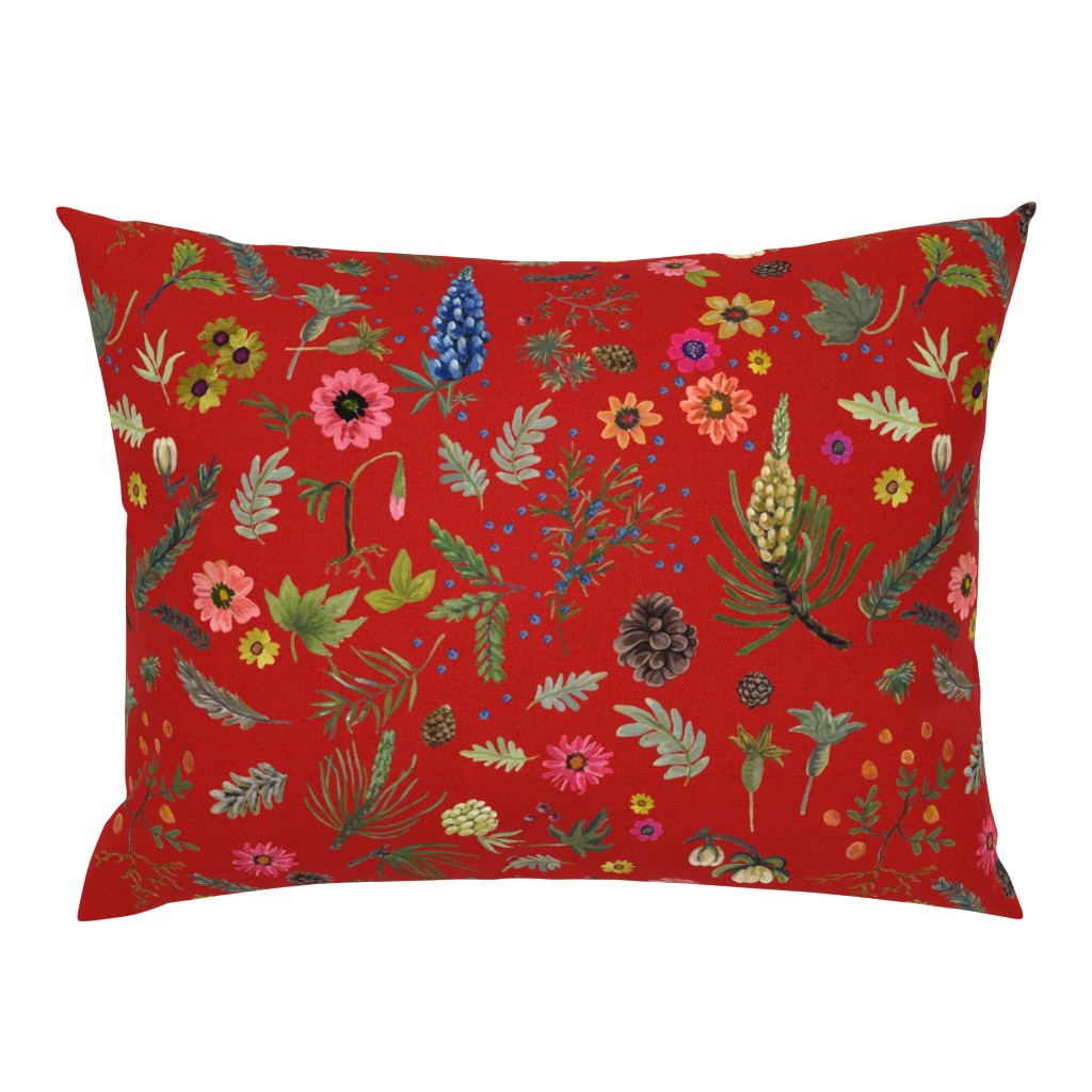 boho botanica - laquer red