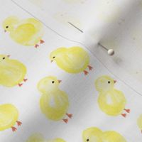 watercolor chicks -  spring easter - LAD19