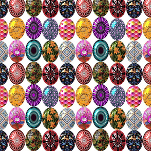 Easter eggs in a row 8x8