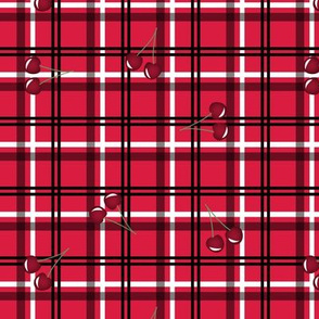 cherry toss tartan pink