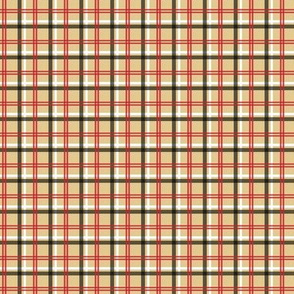 small tartan beige-red-black-white