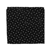 Tiny Flower Star Polka Dot // Black & White 