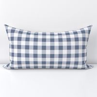 Steel Blue Gingham Plaid (1inch)