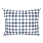 Steel Blue Gingham Plaid (1inch)