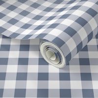 Steel Blue Gingham Plaid (1inch)