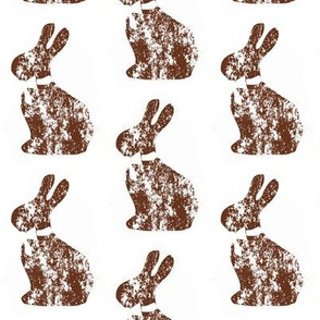 Bunny chocolate grunge