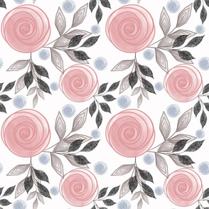 Retro floral pattern. 