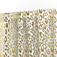 animal print fabric - gold fabric, gold cheetah print, leopard print, gold white