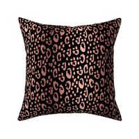 animal print fabric - rosegold fabric, rosegold cheetah print, leopard print, rosegold black