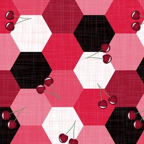 cherry hexagons