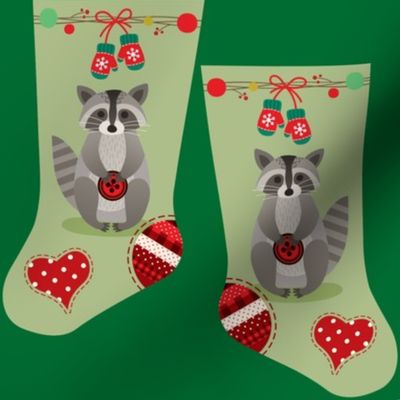 Mini raccoon stocking
