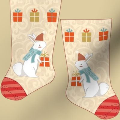 Mini bunny gift stocking