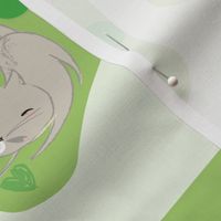 Mini green kitties stocking