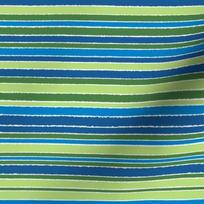 striped green & blue