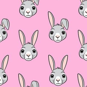 easter bunny - pink - bunnies LAD19