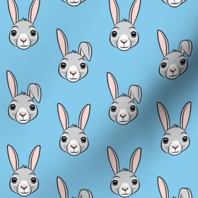 easter bunny - blue - bunnies LAD19